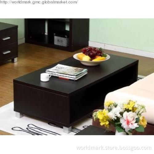 Coffee Table with Paper Foil Finish for Living Room